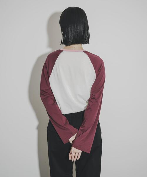THE GOODLAND MARKET（ザグッドランドマーケット）の「cwtch　RAGLAN SLEEVES LONG TEE（Tシャツ/カットソー・レディース・ホワイト/ベージュ系その他/グレー系その他・FREE）」の7枚目の写真