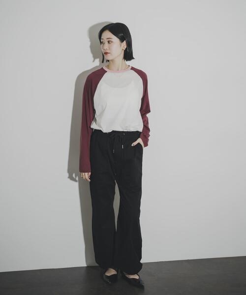 THE GOODLAND MARKET（ザグッドランドマーケット）の「cwtch　RAGLAN SLEEVES LONG TEE（Tシャツ/カットソー・レディース・ホワイト/ベージュ系その他/グレー系その他・FREE）」の8枚目の写真