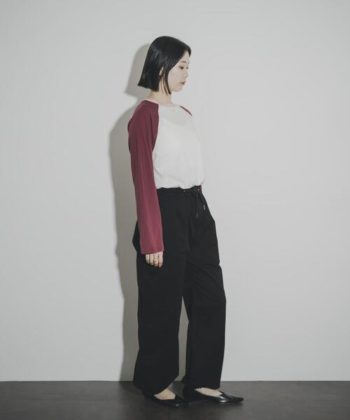 THE GOODLAND MARKET（ザグッドランドマーケット）の「cwtch　RAGLAN SLEEVES LONG TEE（Tシャツ/カットソー・レディース・ホワイト/ベージュ系その他/グレー系その他・FREE）」の9枚目の写真