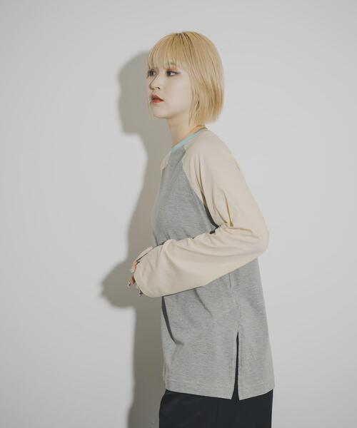 THE GOODLAND MARKET（ザグッドランドマーケット）の「cwtch　RAGLAN SLEEVES LONG TEE（Tシャツ/カットソー・レディース・ホワイト/ベージュ系その他/グレー系その他・FREE）」の13枚目の写真