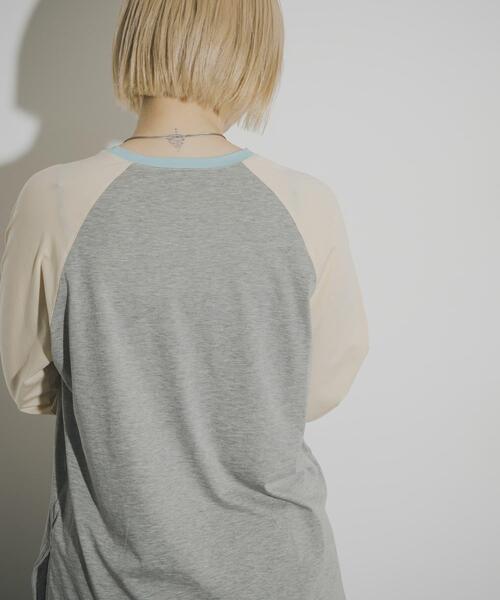 THE GOODLAND MARKET（ザグッドランドマーケット）の「cwtch　RAGLAN SLEEVES LONG TEE（Tシャツ/カットソー・レディース・ホワイト/ベージュ系その他/グレー系その他・FREE）」の15枚目の写真
