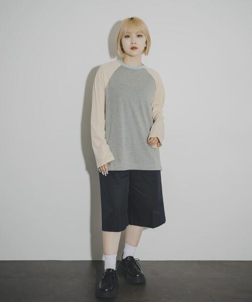 THE GOODLAND MARKET（ザグッドランドマーケット）の「cwtch　RAGLAN SLEEVES LONG TEE（Tシャツ/カットソー・レディース・ホワイト/ベージュ系その他/グレー系その他・FREE）」の16枚目の写真