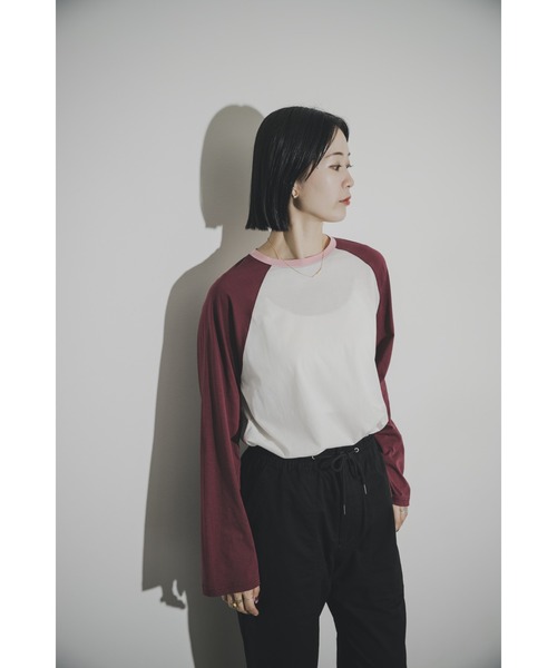 THE GOODLAND MARKET（ザグッドランドマーケット）の「cwtch　RAGLAN SLEEVES LONG TEE（Tシャツ/カットソー・レディース・ホワイト/ベージュ系その他/グレー系その他・FREE）」の2枚目の写真