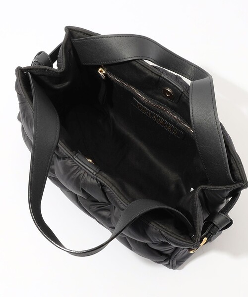 VIOLAd'ORO(ヴィオラドーロ)の「VIOLAd'ORO NYLON BOX TOTE ハンドバッグ(トートバッグ・レディース・ブラック・FREE)」の10枚目の写真