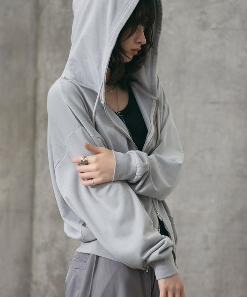 Confirm(コンファーム)の「Switching Full Zip Hoodie / スイッチングフルジップパーカー メンズ レディース ユニセックス(パーカー・メンズ・ブラック/ブラウン・S/M/L)」の3枚目の写真