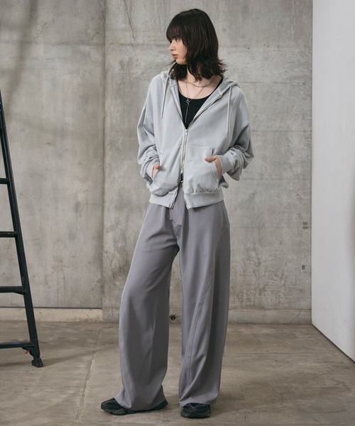 Confirm(コンファーム)の「Switching Full Zip Hoodie / スイッチングフルジップパーカー メンズ レディース ユニセックス(パーカー・メンズ・ブラック/ブラウン・S/M/L)」の7枚目の写真