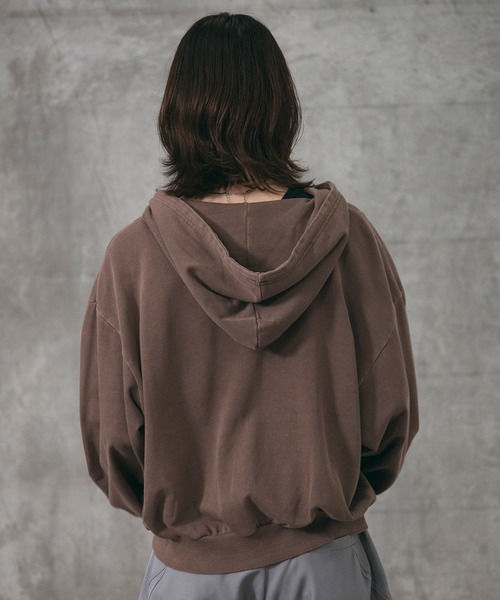 Confirm(コンファーム)の「Switching Full Zip Hoodie / スイッチングフルジップパーカー メンズ レディース ユニセックス(パーカー・メンズ・ブラック/ブラウン・S/M/L)」の15枚目の写真