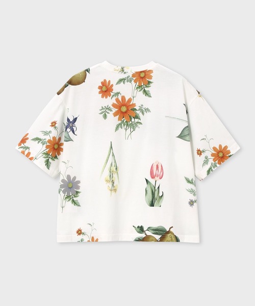 Paul Smith(ポールスミス)の「ウィメンズ "Fruit & Floral" 半袖Tシャツ / 265322 443V(Tシャツ/カットソー・レディース・ブラック/ホワイト・MEDIUM)」の3枚目の写真