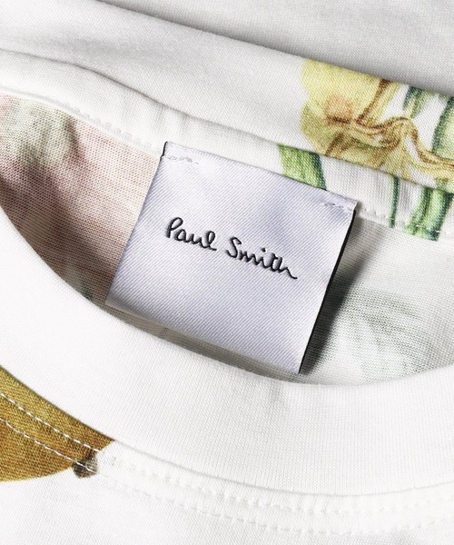 Paul Smith(ポールスミス)の「ウィメンズ "Fruit & Floral" 半袖Tシャツ / 265322 443V(Tシャツ/カットソー・レディース・ブラック/ホワイト・MEDIUM)」の4枚目の写真