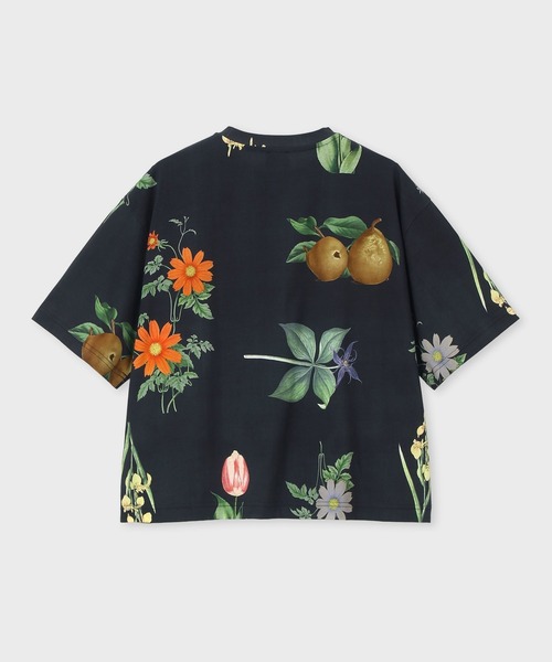 Paul Smith(ポールスミス)の「ウィメンズ "Fruit & Floral" 半袖Tシャツ / 265322 443V(Tシャツ/カットソー・レディース・ブラック/ホワイト・MEDIUM)」の7枚目の写真