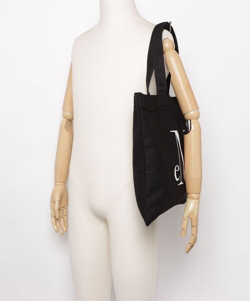 MUCENT(ムセント)の「A'GEM/9 × .kom 『MUCENT/ムセント』 TEEN SIGNATURE LOGO ECO BAG/TEEN シグニチャーロゴエコバッグ(エコバッグ/サブバッグ・レディース・ブラック・FREE)」の8枚目の写真