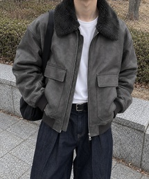 合皮ボンバージャケット