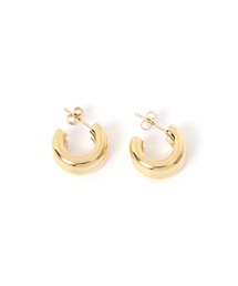 BAYFLOW | ステンレスニュアンスフープピアス(ピアス（両耳用）)
