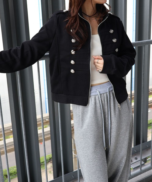 SpRay(スプレイ)の「【秋物新作/着回し抜群】ナポレオンZIPカーディガン(カーディガン/ボレロ・レディース・ブラック/ブラウン/グレー・FREE)」の20枚目の写真
