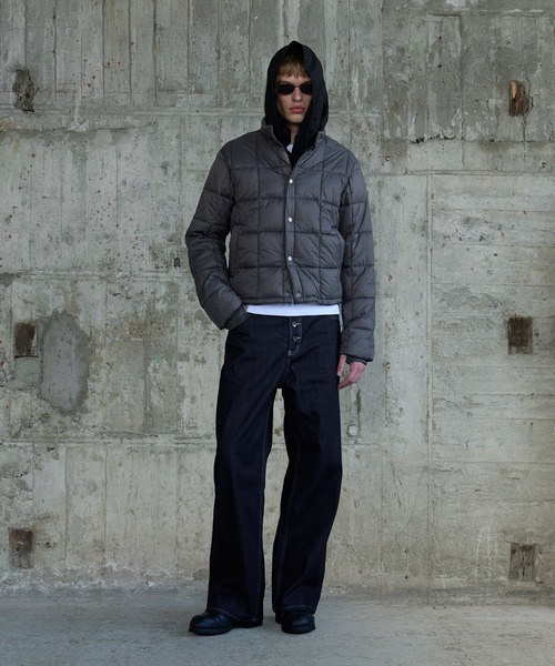 Regen Glanz(レーゲングランツ)の「compact button down paddet jacket / コンパクトボタンダウンパデッドジャケット(ブルゾン・メンズ・グレー/ブラック・MEDIUM/SMALL/LARGE)」の14枚目の写真