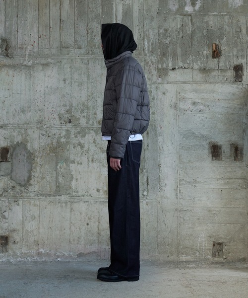 Regen Glanz(レーゲングランツ)の「compact button down paddet jacket / コンパクトボタンダウンパデッドジャケット(ブルゾン・メンズ・グレー/ブラック・MEDIUM/SMALL/LARGE)」の8枚目の写真