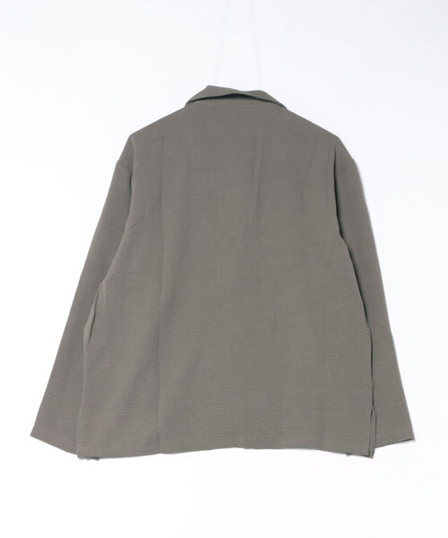 GOLDJAPAN(ゴールドジャパン)の「冷感シワ加工ジャケット【大きいサイズ対応】(テーラードジャケット・レディース・モカ/ブラック・5L/LL/3L/4L)」の21枚目の写真
