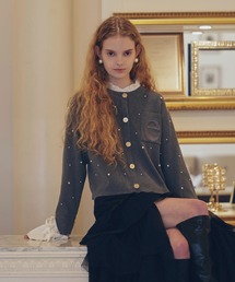 PEARL ATTACHED CARDIGAN