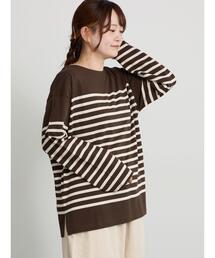 バスクボーダーロングスリーブTシャツ