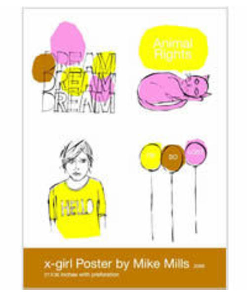 X-girl（エックスガール）の「MIKE MILLS POSTER（ポスター/アート