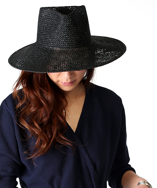BRONTE(ブロンテ)の「Bronte Hat/ブロンテハット Netherland (ハット・レディース・ブラック/キャメル・FREE)」の2枚目の写真