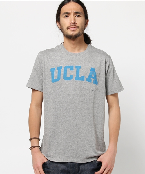 HVC(エイチブイシー)の「HVC / プリントTシャツ(UCLA) (Tシャツ/カットソー・メンズ・ダークグリーン/グレー/ホワイト/グリーン・L/M)」の2枚目の写真