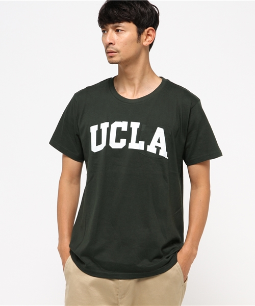 HVC(エイチブイシー)の「HVC / プリントTシャツ(UCLA) (Tシャツ/カットソー・メンズ・ダークグリーン/グレー/ホワイト/グリーン・L/M)」の4枚目の写真