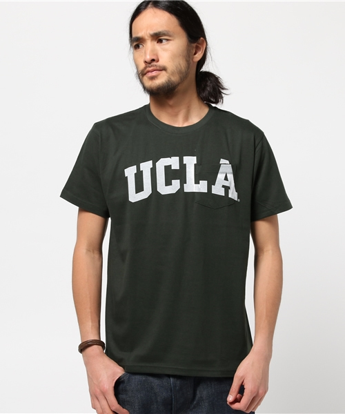 HVC(エイチブイシー)の「HVC / プリントTシャツ(UCLA) (Tシャツ/カットソー・メンズ・ダークグリーン/グレー/ホワイト/グリーン・L/M)」の3枚目の写真