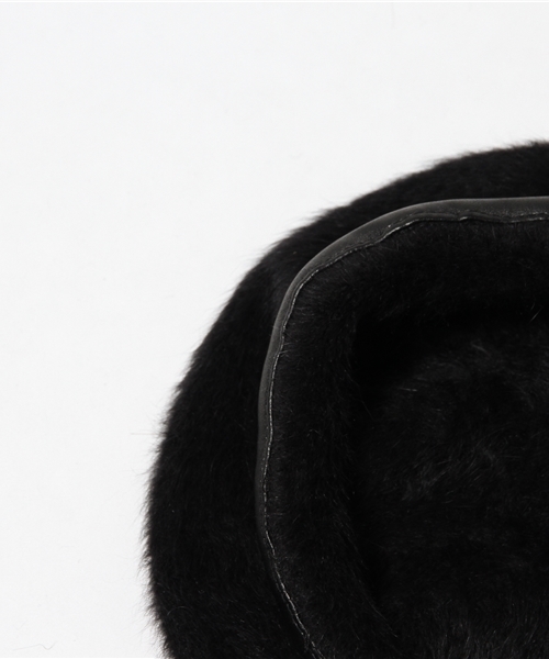 Casselini（キャセリーニ）の「【casselini】アンゴラパイピングベレー（ハンチング/ベレー帽・レディース・カーキ/ブラック/オレンジ・フリー）」の6枚目の写真