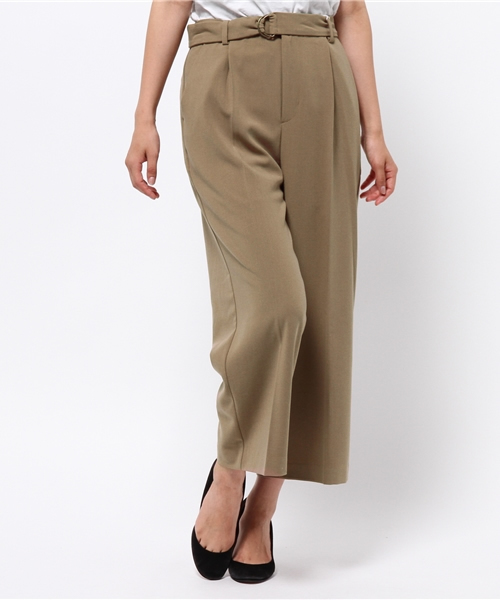 laboratory work(ラボラトリーワーク)の「ジョーゼットワイドパンツ(その他パンツ・レディース・レッド/ブラック/ダークベージュ・MEDIUM)」の7枚目の写真