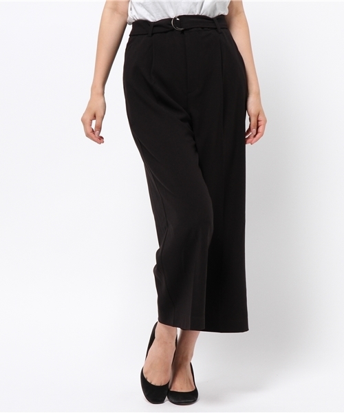 laboratory work(ラボラトリーワーク)の「ジョーゼットワイドパンツ(その他パンツ・レディース・レッド/ブラック/ダークベージュ・MEDIUM)」の2枚目の写真