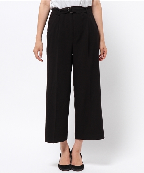 laboratory work(ラボラトリーワーク)の「ジョーゼットワイドパンツ(その他パンツ・レディース・レッド/ブラック/ダークベージュ・MEDIUM)」の4枚目の写真