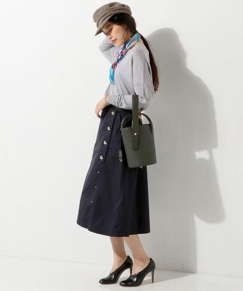 UNITED ARROWS(ユナイテッドアローズ)の「○UBCE 2WAY Vネック ニット◆(ニット/セーター・レディース・ライトグレー/ベージュ/ライトピンク/ケリー・フリー)」の8枚目の写真