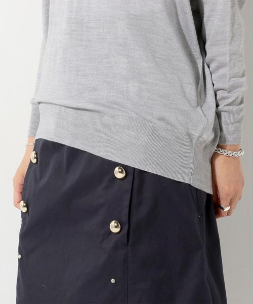 UNITED ARROWS(ユナイテッドアローズ)の「○UBCE 2WAY Vネック ニット◆(ニット/セーター・レディース・ライトグレー/ベージュ/ライトピンク/ケリー・フリー)」の20枚目の写真