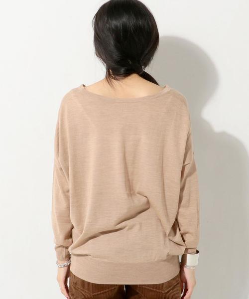UNITED ARROWS(ユナイテッドアローズ)の「○UBCE 2WAY Vネック ニット◆(ニット/セーター・レディース・ライトグレー/ベージュ/ライトピンク/ケリー・フリー)」の13枚目の写真