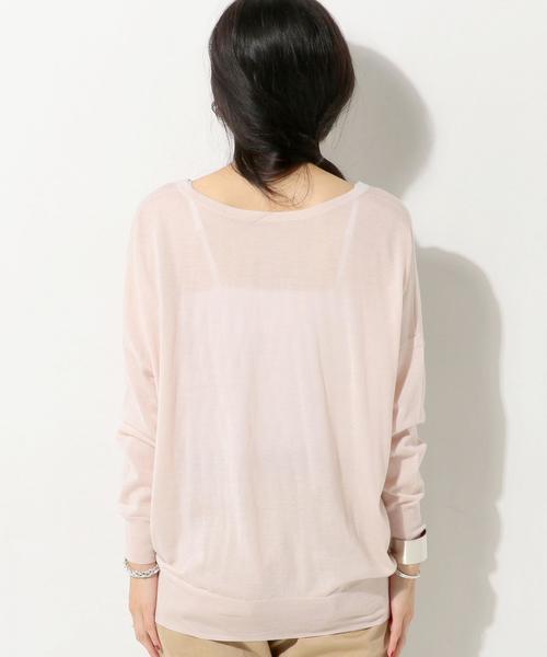 UNITED ARROWS(ユナイテッドアローズ)の「○UBCE 2WAY Vネック ニット◆(ニット/セーター・レディース・ライトグレー/ベージュ/ライトピンク/ケリー・フリー)」の16枚目の写真