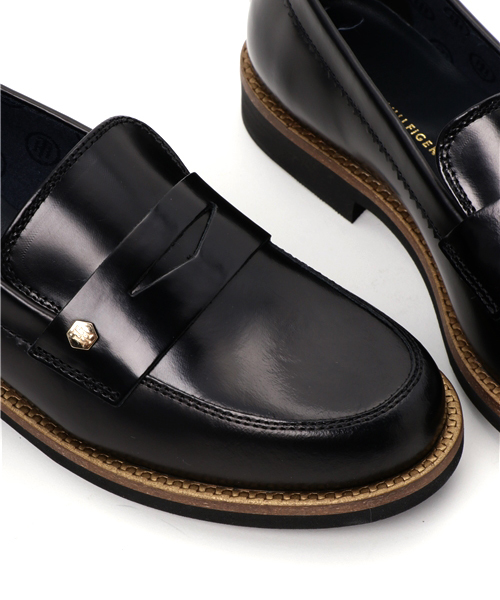 HILFIGER DENIM（ヒルフィガーデニム）の「レザーローファー（ローファー・レディース・ブラック/ネイビー・36/37/38/39）」の7枚目の写真
