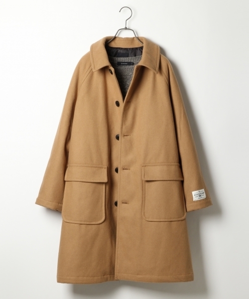 RAGEBLUE（レイジブルー）の「＜メリノウール使用＞ステンカラーコート/721399（ステンカラーコート・メンズ・ネイビー/グレー/キャメル・MEDIUM/LARGE/SMALL）」の3枚目の写真