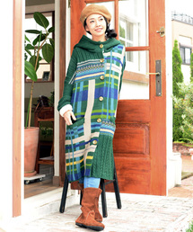 チャイハネ | 【チャイハネ】yul チェック柄ニットフーディー / ジャケット(その他アウター)