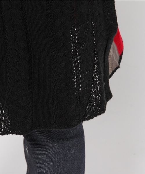 チャイハネ（チャイハネ）の「【チャイハネ】yul チェック柄ニットフーディー / ジャケット（その他アウター・レディース・カーキ/ブラック/ベージュ・FREE）」の16枚目の写真