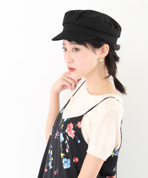 RODE SKO（ロデスコ）の「RODE SKO プレーンキャスケット（キャスケット・レディース・ブラック/ネイビー/ベージュ・FREE）」の2枚目の写真