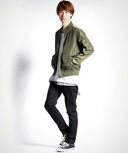 MONO-MART（モノマート）の「MA-1/フライトジャケット（MA-1・メンズ・カーキ/ブラック・L/M/XL）」の17枚目の写真