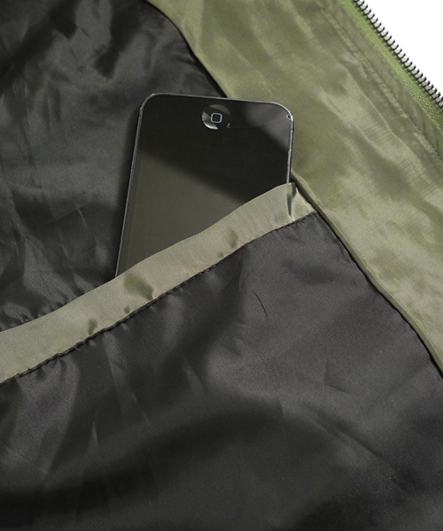 MONO-MART（モノマート）の「MA-1/フライトジャケット（MA-1・メンズ・カーキ/ブラック・L/M/XL）」の9枚目の写真