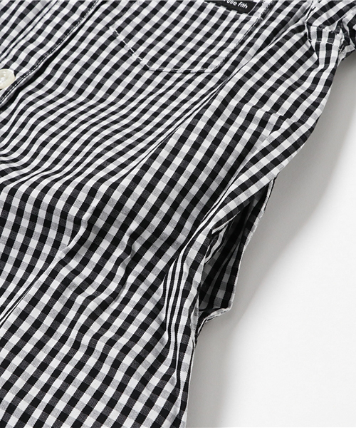 quoti use fith（クゥオティ　ユース　フィス）の「ギンガムチェックシャツワンピース（シャツワンピース・キッズ・ブラック/ネイビー・110/130/100/120/90）」の6枚目の写真