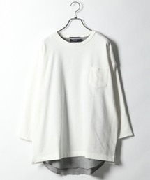RAGEBLUE | 【USAコットン使用】＜抗菌防臭＞裏毛スウェットドロップクルー7分袖/751484(Tシャツ/カットソー)