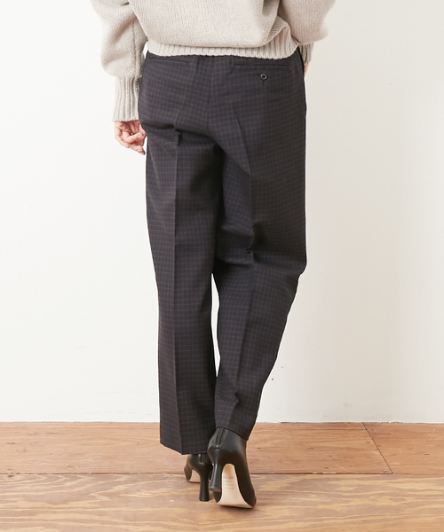 JANESMITH（ジェーンスミス）の「JANE SMITH ジェーンスミス / HIGH WAIST SLACKS ハイウエストスラックス（スラックス・レディース・ベージュ/ネイビー・34/38/36）」の3枚目の写真