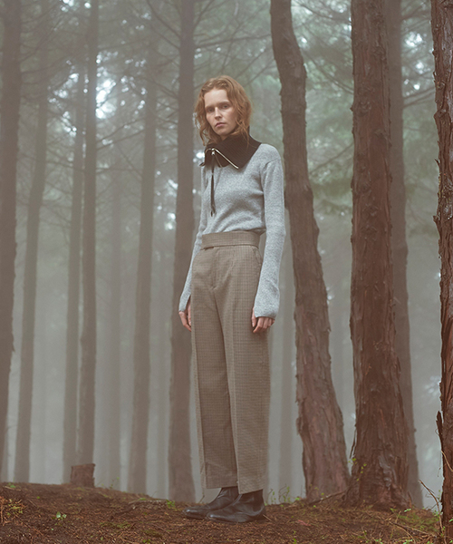 JANESMITH（ジェーンスミス）の「JANE SMITH ジェーンスミス / HIGH WAIST SLACKS ハイウエストスラックス（スラックス・レディース・ベージュ/ネイビー・34/38/36）」の6枚目の写真