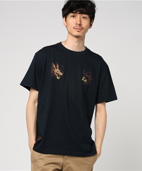 ローター スカジャン ドラゴン ROTAR（ローター）の「Dragon Bottle ss Tee / プリント