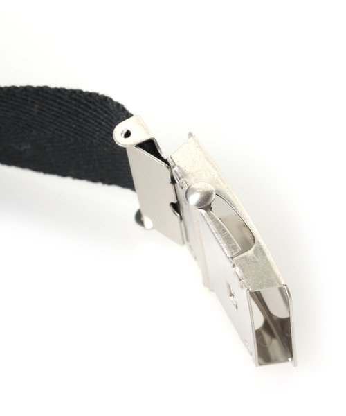 CLANE（クラネ）の「【CLANE HOMME】STITCH LOGO BELT（ベルト・メンズ・ブラック・FREE）」の2枚目の写真
