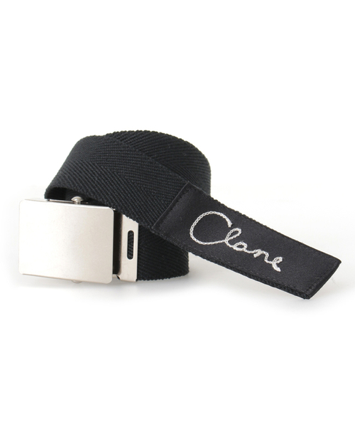 CLANE（クラネ）の「【CLANE HOMME】STITCH LOGO BELT（ベルト・メンズ・ブラック・FREE）」の4枚目の写真